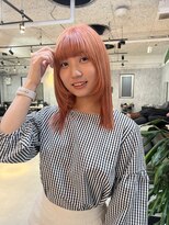 タイドヘアー 高槻店(TIDE HAIR)&nbsp;レイヤーカット×サーモンピンクカラー