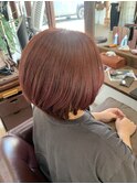 レイヤーマッシュ×ピンクベージュ