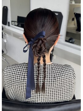 ティム(tim) カチモリヘア/カチモリシニヨン/ロープ編み/シニヨンヘア