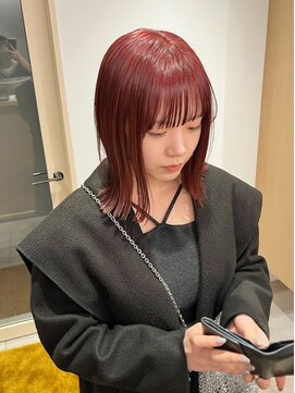 ロマリア 渋谷 渋谷宮益坂(Lomalia) 乾かすだけでキマる髪/馴染むハイトーンアプリコット