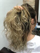 ハサミバイアトリエナガノ 千葉(8sami by atelier nagano) デザインカラー/レイヤーカット/ウエットヘア/オリーブベージュ