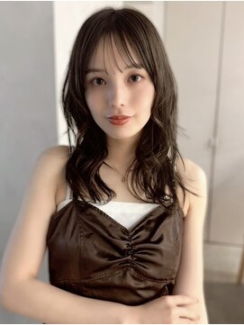 フォト 新宿(foto) ミディアム暗めカラーデザインカラーフェイスフレーミング新宿