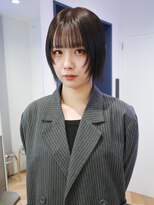 カシェル トウキョウ(Cashel Tokyo)&nbsp;レイヤーボブ 顔まわりレイヤー 顔まわりカット 暗髪カラー
