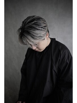 ザンカ(ZANKA) メンズカット/メンズバレイヤージュ/センターパート/ホワイト