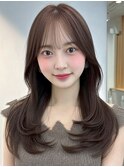 大人可愛い20代30代40代小顔ウルフレイヤーボブ丸みショートボブ