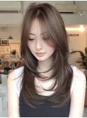 レイヤーカット/ウルフカット/ブリーチーカラー/ダブルカラー
