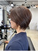 30代40代50代◎ウルフレイヤーカット・白髪ぼかし・ベージュ