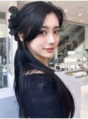 【MINX】顔まわり似合わせカット＋暗めカラーロング_銀座