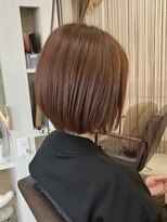 フゥカ 売市店(fuka)&nbsp;青森 八戸 ショートボブ×オレンジブラウン 20代 30代 40代