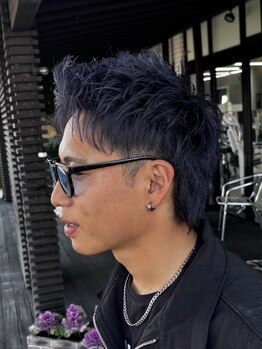 メンズサロン ジースリー(Gthree3)の写真/【メンズ特化理美容師在籍店ならではの高い技術が人気】色気+個性を引き出す[ハイトーンカラー]で印象UP！