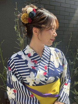 ルナクレセント (Luna crescent)の写真/★淀川花火大会限定クーポン★《10時~ヘアセット&浴衣着付¥6300~/お電話予約で¥6000~》
