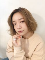 kisaiBUZZ山本　ルーズウェーブ×ミルクティーベージュ