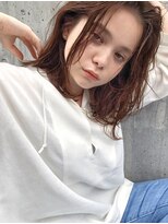 ルーム(Loom.)&nbsp;〈スタイリング簡単〉オレンジベージュ×ルーズウェーブ