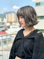 ノチ(Noci)&nbsp;【Noci】外ハネボブ×ダークグレー×ハイライトシルバー