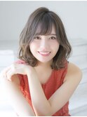 Lond rouge くびれパーマ大人ミディアムヘアー