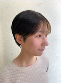 前髪インナーブロンド× 2セクションショート