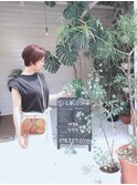 大人かわいいひし形小顔ショート20代30代40代