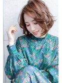 大人可愛いひし形ショートボブ