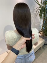 イヴォーク トーキョー(EVOKE TOKYO) 韓国 髪質改善トリートメント ストレートヘア ブラウンカラー