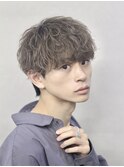 #センターパートウルフ　波巻きスパイラル　ツイストスパイラル