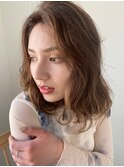 無造作ミディアムスタイル