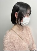 前髪/マチルダボブ/ピンクベージュ/インナーグレージュ/津田沼駅