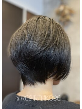 リラックスビューティサロン リバース 神戸(REBIRTH) 大人グラデーションボブ・ショートボブ