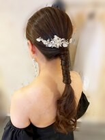 ハナココ 水戸店(hana Coco)&nbsp;タイトポニー 結婚式 前撮りヘア 茨城 水戸