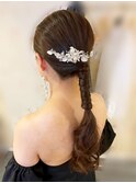 タイトポニー 結婚式 前撮りヘア 茨城 水戸