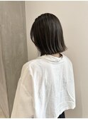 YOKE 20代30代切りっぱなしボブ結べるボブオリーブグレージュ