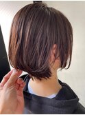 切りっぱなしボブ/美髪/ピンクブラウン[佐賀駅]
