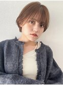 大人可愛いショートヘルシースタイル２０代３０代水素カラー