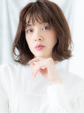 ドクターズ サロン ラブ(Dr's Salon LAB) 大人かわいい前髪パーマくびれＡラインボブl古河20代30代40代