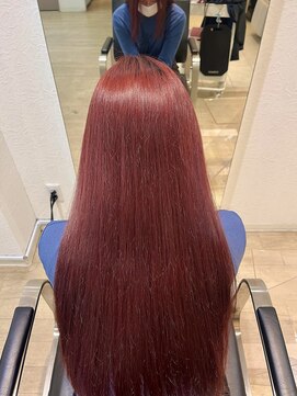 タイドヘア 茨木店(TIDE HAIR) ワインレッド