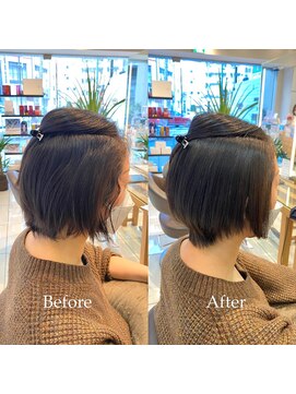 ロハスバイケンジ(LOHAS by KENJE) ショートスタイルも楽にお手入れ♪髪質改善ストレート