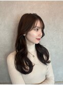 韓国風前髪×レイヤーカット【髪質改善/新宿/レイヤーカット】