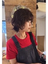 ブラウン ナカノ(BROWN nakano) ショートレイヤー　ニュアンスパーマ
