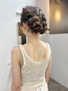 ヌープヘアーアイス(NUUP.hair ici) 大人気20代30代◎結婚式成人式卒業式ゆるふわツインまとめ髪