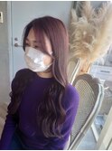 #PINQ　#レイヤーカット　#ベリーピンク