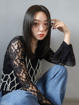 テトテ 門戸厄神店(tetote) 【tetote門戸厄神】黒髪レイヤーロングストレート