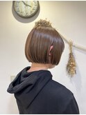 明るめグレージュ◎ミニボブ