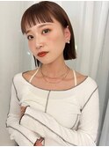 切りっぱなしボブ