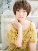 カバーヘア 上尾西口店(COVER HAIR)&nbsp;ハイライトカラーフェザーショートマッシュh4上尾20代30代40代