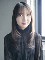 アイティーバイアルバム 八王子店(IT by ALBUM)&nbsp;顔周りレイヤーおくれ毛前髪カットロング_F20213