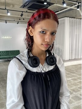 スーパーシーン(SUPER SCENE) くびれヘア/アプリコットオレンジ/夏のヘアアレンジ/宜野湾