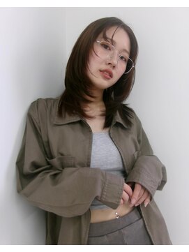 パーク 福岡天神西通り店(parc) レイヤーカット ラベンダーカラー