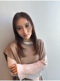 暗髪カラー　ロングレイヤー