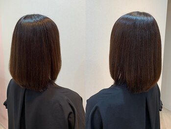 リズム(Re._sm)の写真/白髪ぼかしで気になる部分をしっかりケア♪髪の状態に合わせて薬剤を選定するからダメージレスでモチも◎