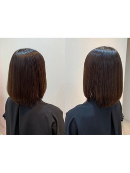 白髪ぼかしで気になる部分をしっかりケア♪髪の状態に合わせて薬剤を選定するからダメージレスでモチも◎