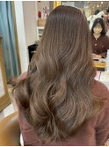 ミディアムレイヤーカット/マロンベージュ/顔周り/前髪/札幌